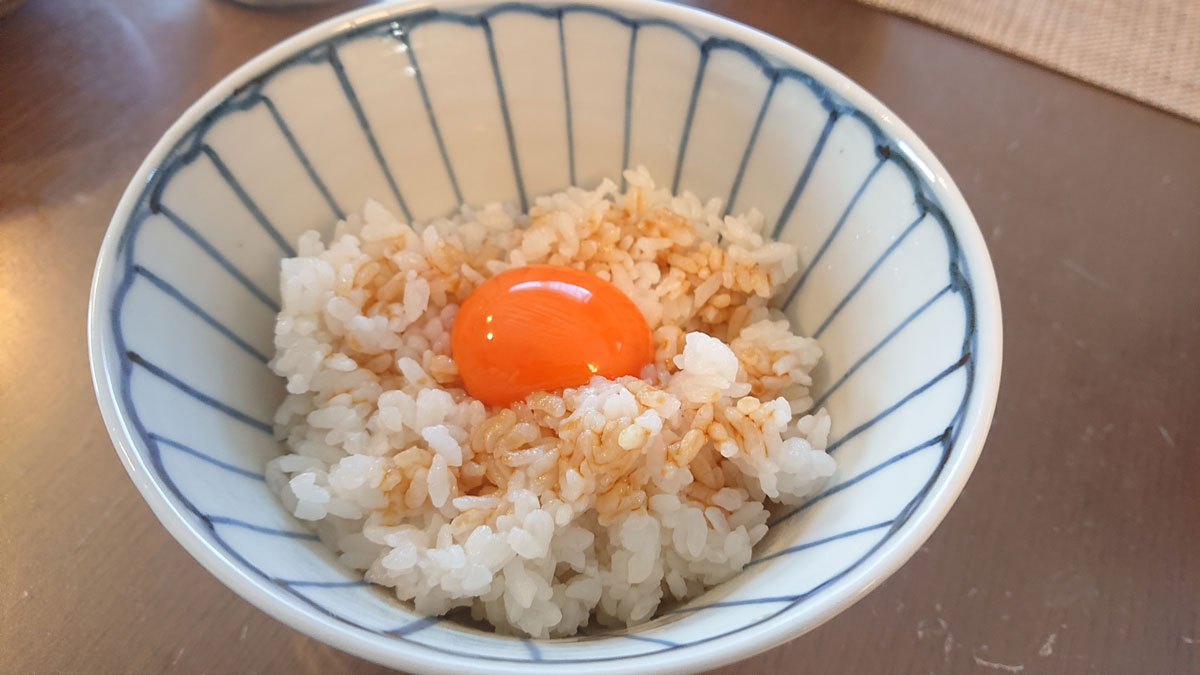 醤油卵かけご飯