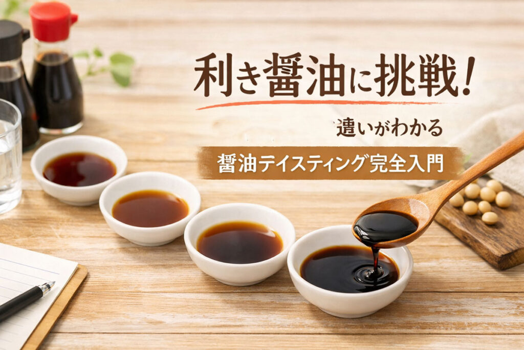 利き醤油に挑戦!味・香り・色で違いがわかる“醤油テイスティング”完全入門